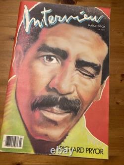 Magazine Interview, 1986 Tous les 12 numéros Rares Richard Pryor, Lauper, Tom Cruise