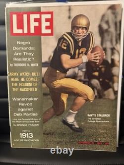 Magazine Life, 29 novembre 1963, Numéro Roger Staubach, RARE