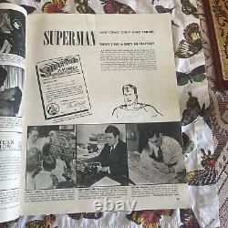 Magazine Look rare du 27 février 1940 Superman VS. Hitler & Stalin Comic WWII