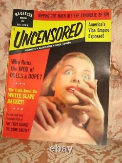 Magazine Magabook non censuré Première édition rare #1 Magazine vintage de 1953