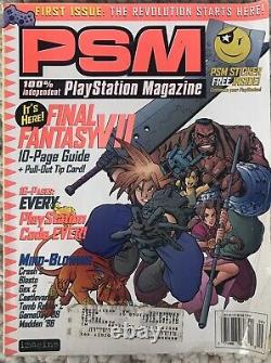 Magazine PSM 1ère édition vol 1 Sep 1997 Playstation 1 Pas d'autocollant de couvercle