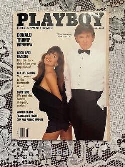 Magazine Playboy rare vintage de Donald Trump de mars 1990 - Centrale intacte