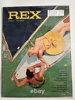 Magazine REX première édition numéro d'octobre 1957 volume 1 numéro 1 belles choses vtg.