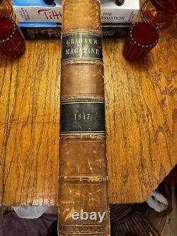 Magazine Rare Grahams 1847 Première Édition Edgar Allan Poe Henry David Thoreau