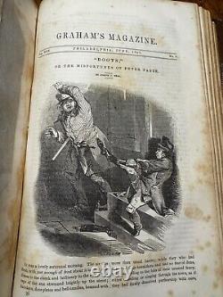 Magazine Rare Grahams 1847 Première Édition Edgar Allan Poe Henry David Thoreau