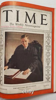 Magazine Time 13 juillet 1936 Joe DiMaggio Mussolini Gable Volume relié juillet-septembre