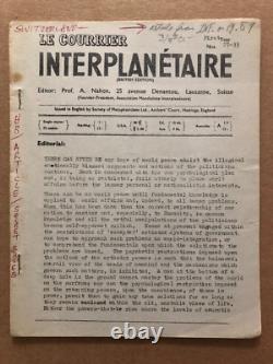Magazine VINTAGE LE COURRIER INTERPLANETAIRE Édition Britannique PREMIÈRE ANNÉE #27-33