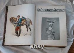Magazine américain illustré 1890 première édition relié en cuir rare historique