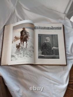 Magazine américain illustré 1890 première édition relié en cuir rare historique