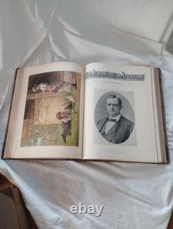 Magazine américain illustré 1890 première édition relié en cuir rare historique