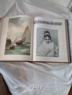 Magazine américain illustré 1890 première édition relié en cuir rare historique