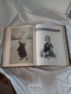 Magazine américain illustré 1890 première édition relié en cuir rare historique