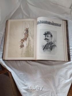 Magazine américain illustré 1890 première édition relié en cuir rare historique