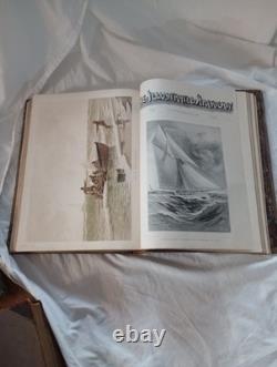 Magazine américain illustré 1890 première édition relié en cuir rare historique