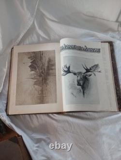 Magazine américain illustré 1890 première édition relié en cuir rare historique