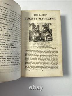 Magazine de Poche pour Dames Vol. I 1830 Mode Antique, Planches Livre Rare