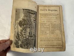 Magazine de la Dame de 1787 Livre Antiques Janvier Londres Voyage du Capitaine Cook Couleur