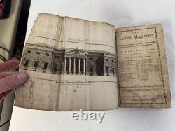 Magazine de la Dame de 1787 Livre Antiques Janvier Londres Voyage du Capitaine Cook Couleur