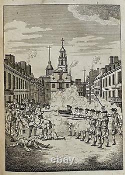 Magazine des propriétaires fonciers de 1770 Première gravure originale du massacre de Boston