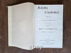 Magazine illustré de courses de chevaux Bound 1895 Vol. 1 Juillet-Novembre, Complet VG