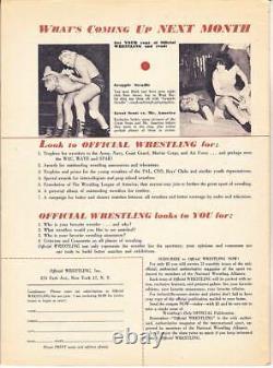 Magazine officiel de lutte #1 Avril 1951 éditorial de Gene Tunney