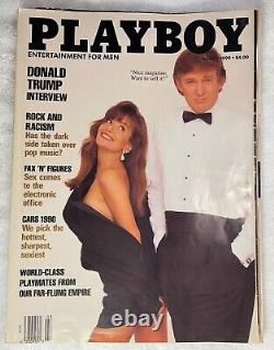 Magazines Playboy 1990 Ensemble Partiel avec Numéro de Donald Trump - Inclus Centrales