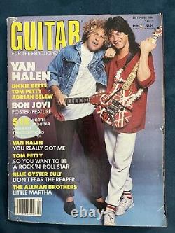 Magazines de guitare Rock N Roll vintage rares Joueurs Musiciens Monde Lot 133 Pcs Années 80
