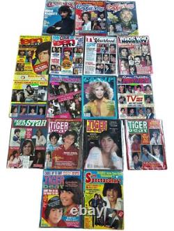 Magazines pour adolescents vintage des années 70 : Rona Barrett, Tiger Beat, potins d'Hollywood, culture pop