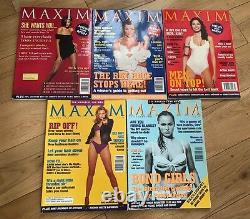 Maxim Magazine Royaume-uni Numéro 1, 2, 3, 4 & 5 Mai 1995 Rare Première Édition V G Cond