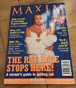 Maxim Magazine UK Numéro 1, 2, 3, 4 et 5 Mai 1995 Première Édition RARE Bon état FHM.