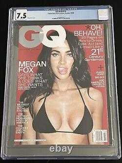 Megan Fox 2008 GQ Magazine Octobre Célèbre Couverture Bikini v78 #10 CGC 7.5