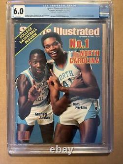 Michael Jordan SPORTS ILLUSTRATED Première Couverture FC 28/11/1983 Kiosque CGC 6.0