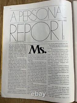 Ms. Magazine #1 - Premier numéro, Wonder Woman, Gloria Steinem, Simone de Beauvoir