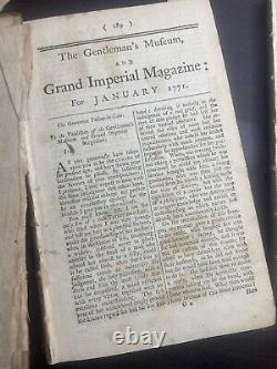 Musée du Gentleman & Grand Magazine Impérial (Relié) 1771 BELLES GRAVURES
