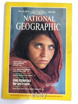 National Geographic Magazine Vol. 167 No. 6 Juin 1985 Fille afghane Yeux hantés