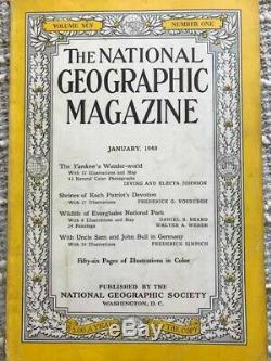 National Geographic Magazines De Janvier 1949 À Octobre 2016