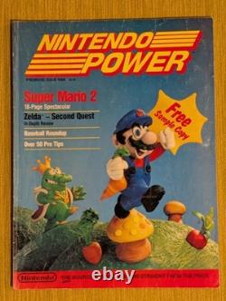 Nintendo Power #1 1988 Complet avec Affiche et Tous les Inclusions Mario Zelda