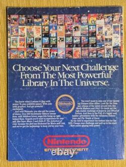 Nintendo Power #1 1988 Complet avec Affiche et Tous les Inclusions Mario Zelda