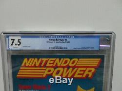 Nintendo Power # 1 Cgc 7.5 Pages Blanches Et Tous Les Inserts