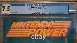 Nintendo Power #1 Cgc Classé 7.5 Juillet/août 1988 Super Mario 2 Zelda Vga Wata