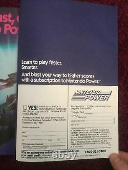 Nintendo Power 1 Premier Numéro 1988 Complet Avec Zelda Map All Inserts Must See