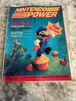 Nintendo Power #1 Premier Numéro Juillet/Août 1988 Complet avec Affiche et Tous les Inserts