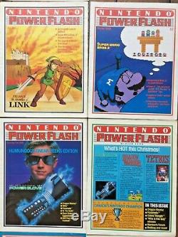 Nintendo Power Flash Magazines 1988-1990, Tous Les Numéros 1 À 9 + Lettre Rédacteur En Chef
