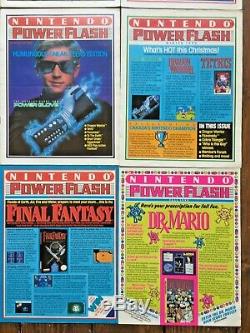 Nintendo Power Flash Magazines 1988-1990, Tous Les Numéros 1 À 9 + Lettre Rédacteur En Chef