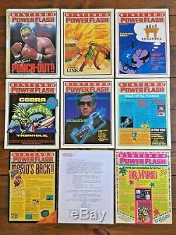 Nintendo Power Flash Magazines 1988-90, Numéros 1 À 7 + 9 + Lettre Rédacteur En Chef