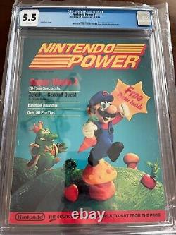 Nintendo Power Magazine #1 CGC 5.5 Pages Blanches Première Édition