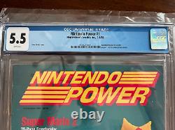 Nintendo Power Magazine #1 CGC 5.5 Pages Blanches Première Édition