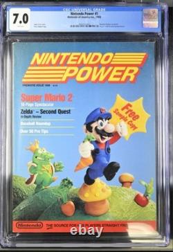 Nintendo Power Magazine # 1 CGC 7.0 Pages Blanches ÉDITION EXEMPLAIRE GRATUITE