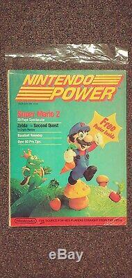Nintendo Power Magazine 1 Numéro Complet Rare Avec Carte Zelda! Bonne Condition