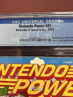 Nintendo Power Magazine #41 CGC 8.0 Super Mario Kart SNES Édition Kiosque